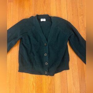 Old Navy green cardigan
